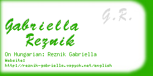 gabriella reznik business card
